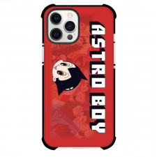 Astro Boy Phone Case For iPhone Samsung Galaxy Pixel OnePlus Vivo Xiaomi Asus Sony Motorola Nokia - Astro Boy Face Portrait With Logo Red Background