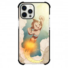 Astro Boy Phone Case For iPhone Samsung Galaxy Pixel OnePlus Vivo Xiaomi Asus Sony Motorola Nokia - Astro Boy Flying In Clouds Happy Face