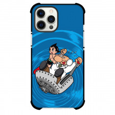 Astro Boy Phone Case For iPhone Samsung Galaxy Pixel OnePlus Vivo Xiaomi Asus Sony Motorola Nokia - Astro Boy Professor Ochanomizu Blue Background