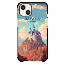 Famous Attraction Phone Case For iPhone and Samsung Galaxy Devices - Bavaria Germany Retro Travel Poster