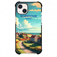 Famous Attraction Phone Case For iPhone and Samsung Galaxy Devices - Bornholm Denmark Retro Travel Poster