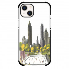 Famous Attraction Phone Case For iPhone and Samsung Galaxy Devices - Childrens Playing In Central Park Drawing