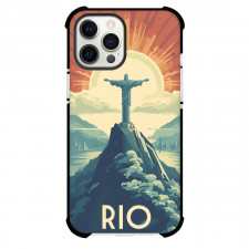 Famous Attraction Phone Case For iPhone and Samsung Galaxy Devices - Rio De Janeiro Brazil Travel Poster Illustration