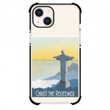 Famous Attraction Phone Case For iPhone and Samsung Galaxy Devices - Christ The Redeemer Illustration Art
