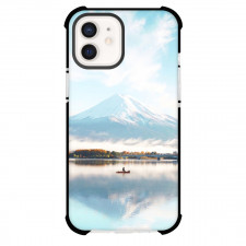 Famous Attraction Phone Case For iPhone and Samsung Galaxy Devices - Fuji Mountain And Boat In The Lake