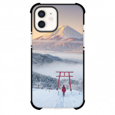 Famous Attraction Phone Case For iPhone and Samsung Galaxy Devices - Japanese Women In Fuji Mountain With Kawaguchi Asama Shrine