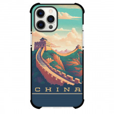 Famous Attraction Phone Case For iPhone and Samsung Galaxy Devices - Great Wall Of China Illustration Art