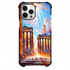 Famous Attraction Phone Case For iPhone and Samsung Galaxy Devices - Famous Attractions Allegory Of Ancient Greece Athenian Illustration