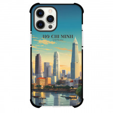 Famous Attraction Phone Case For iPhone and Samsung Galaxy Devices - Ho Chi Minh Vietnam Retro Travel Poster