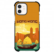 Famous Attraction Phone Case For iPhone and Samsung Galaxy Devices - Hong kong Retro Travel Poster