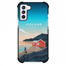 Famous Attraction Phone Case For iPhone and Samsung Galaxy Devices - Iceland Retro Travel Poster