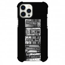 Famous Attraction Phone Case For iPhone and Samsung Galaxy Devices - New York Sign Board In Black Background