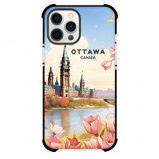 Famous Attraction Phone Case For iPhone and Samsung Galaxy Devices - Ottawa Canada Retro Travel Poster