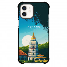 Famous Attraction Phone Case For iPhone and Samsung Galaxy Devices - Penang Malaysia Retro Travel Poster