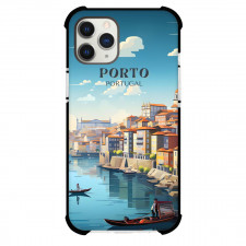 Famous Attraction Phone Case For iPhone and Samsung Galaxy Devices - Porto Portugal Retro Travel Poster