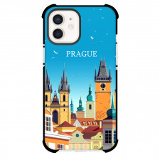 Famous Attraction Phone Case For iPhone and Samsung Galaxy Devices - Prague Czech Republic Retro Travel Poster