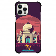 Famous Attraction Phone Case For iPhone and Samsung Galaxy Devices - Taj Mahal India Crown Of Palaces Retro Art