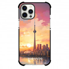 Famous Attraction Phone Case For iPhone and Samsung Galaxy Devices - Toronto Canada Retro Travel Poster