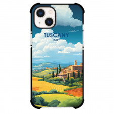 Famous Attraction Phone Case For iPhone and Samsung Galaxy Devices - Tuscany Italy Retro Travel Poster