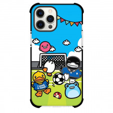 B Duck Phone Case For iPhone Samsung Galaxy Pixel OnePlus Vivo Xiaomi Asus Sony Motorola Nokia - B Duck Characters Playing Football Poster