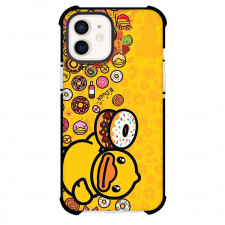 B Duck Phone Case For iPhone Samsung Galaxy Pixel OnePlus Vivo Xiaomi Asus Sony Motorola Nokia - B Duck With A Donut On Yellow Background