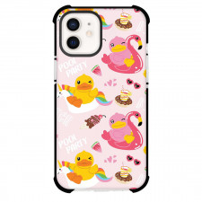 B Duck Phone Case For iPhone Samsung Galaxy Pixel OnePlus Vivo Xiaomi Asus Sony Motorola Nokia - B Duck Pool Party Pattern Art On Pink Background