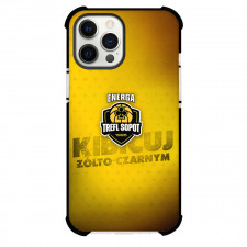 Trefl Sopot Phone Case For iPhone Samsung Galaxy Pixel OnePlus Vivo Xiaomi Asus Sony Motorola Nokia - Trefl Sopot Logo On Yellow Abstract Background
