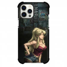 Black Lagoon Balalaika Phone Case For iPhone Samsung Galaxy Pixel OnePlus Vivo Xiaomi Asus Sony Motorola Nokia - Balalaika Visible Scars On Her Face with Smoking Cigarettes Art