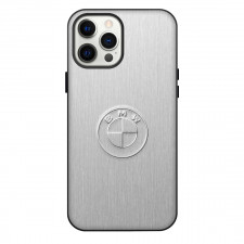 BMW Phone Case For iPhone Samsung Galaxy Pixel OnePlus Vivo Xiaomi Asus Sony Motorola Nokia - BMW Silver Metal Embossed Emblem Poster
