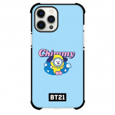 BT21 Chimmy Phone Case For iPhone And Samsung Galaxy Devices - Chimmy Dive Down Into The Ocean Blue Background