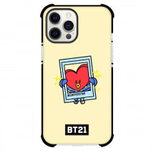 BT21 Tata Phone Case For iPhone And Samsung Galaxy - Tata Universtar Polaroid On Beige Background
