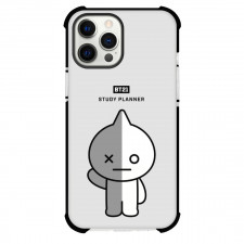 BT21 Van Phone Case For iPhone And Samsung Galaxy - Van Study Planner Standing On Gray Background