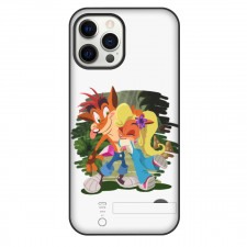 Crash Bandicoot Phone Case For iPhone and Samsung Galaxy Devices - Crash And Coco Hug Cartoon Art