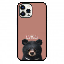 The Asian Black Bear Phone Case For iPhone and Samsung Galaxy Devices - Bandal The Asian Black Bear Portrait On Brown Background