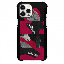 Beastars Legoshi Phone Case For iPhone Samsung Galaxy Pixel OnePlus Vivo Xiaomi Asus Sony Motorola Nokia - Legoshi Silhouette Black and Red