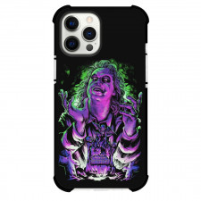 Beetlejuice Phone Case For iPhone And Samsung Galaxy Devices - Beetlejuice Portrait Pop Art On Black Background