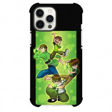 Ben 10 Phone Case For iPhone Samsung Galaxy Pixel OnePlus Vivo Xiaomi Asus Sony Motorola Nokia - Ben10 Different Actions Green Background