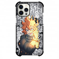 Black Clover Mereoleona Vermillion Phone Case For iPhone Samsung Galaxy Pixel OnePlus Vivo Xiaomi Asus Sony Motorola Nokia - Mereoleona Vermillion Hand In Flames Cartoon Background