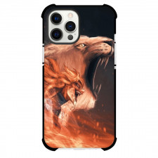 Black Clover Mereoleona Vermillion Phone Case For iPhone Samsung Galaxy Pixel OnePlus Vivo Xiaomi Asus Sony Motorola Nokia - Mereoleona Vermillion Roaring With Tiger Background