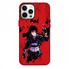 Black Torch Jiro Azuma Phone Case For iPhone Samsung Galaxy Pixel OnePlus Vivo Xiaomi Asus Sony Motorola Nokia - Jiro Azuma Smiling Red Grunge Portrait