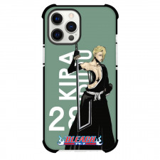 Bleach Izuru Kira Phone Case For iPhone And Samsung Galaxy Devices - Izuru Kira Manga Comic Art On Green Background