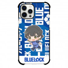 Blue Lock Meguru Bachira Phone Case For iPhone And Samsung Galaxy Devices - Meguru Bachira Running Chibi Art Sticker