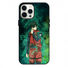 Blue Lock Rin Itoshi Phone Case For iPhone Samsung Galaxy Pixel OnePlus Vivo Xiaomi Asus Sony Motorola Nokia - Rin Itoshi Standing On Green Effect Anime Art Poster