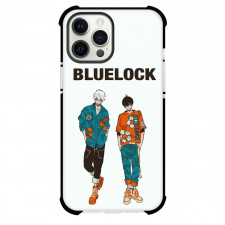 Blue Lock Phone Case For iPhone And Samsung Galaxy Devices - Yoichi Isagi Seishiro Nagi Illustration On White Background