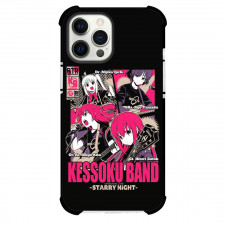 Bocchi The Rock Phone Case For iPhone Samsung Galaxy Pixel OnePlus Vivo Xiaomi Asus Sony Motorola Nokia - Bocchi The Rock Kessoku Band Pink Illustration Art On Black Background