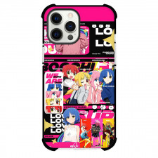 Bocchi The Rock Phone Case For iPhone Samsung Galaxy Pixel OnePlus Vivo Xiaomi Asus Sony Motorola Nokia - Bocchi The Rock Character Anime Art On Pink Background