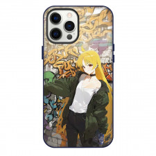 Bocchi The Rock Seika Ijichi Phone Case For iPhone Samsung Galaxy Pixel OnePlus Vivo Xiaomi Asus Sony Motorola Nokia - Seika Ijichi Anime Art Standing On Graffiti Wall Background
