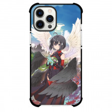 Bofuri I Don't Want to Get Hurt so I'll Max Out My Defense Maple Phone Case For iPhone Samsung Galaxy Pixel OnePlus Vivo Xiaomi Asus Sony Motorola Nokia - Maple Around White and Black Angel Wings Art