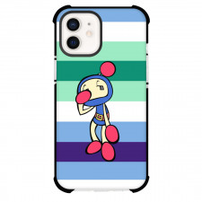 Bomberman Blue Phone Case For iPhone Samsung Galaxy Pixel OnePlus Vivo Xiaomi Asus Sony Motorola Nokia - Bomberman Blue Bomber Standing Sad On Multicolor Background