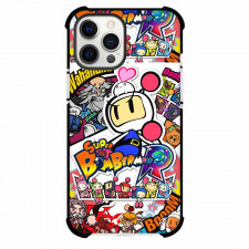 Bomberman Phone Case For iPhone Samsung Galaxy Pixel OnePlus Vivo Xiaomi Asus Sony Motorola Nokia - Bomberman Mania Sticker Cocllage